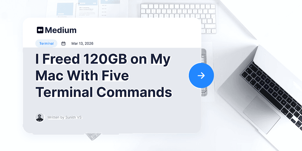 I Freed 120GB on My Mac With Five Terminal Commands ,Here’s How